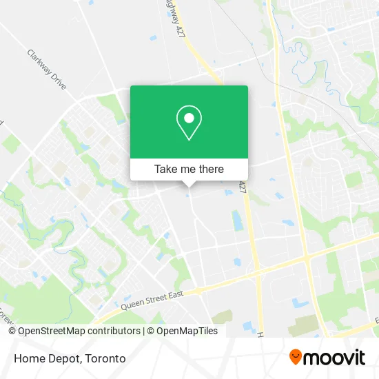 Home Depot map