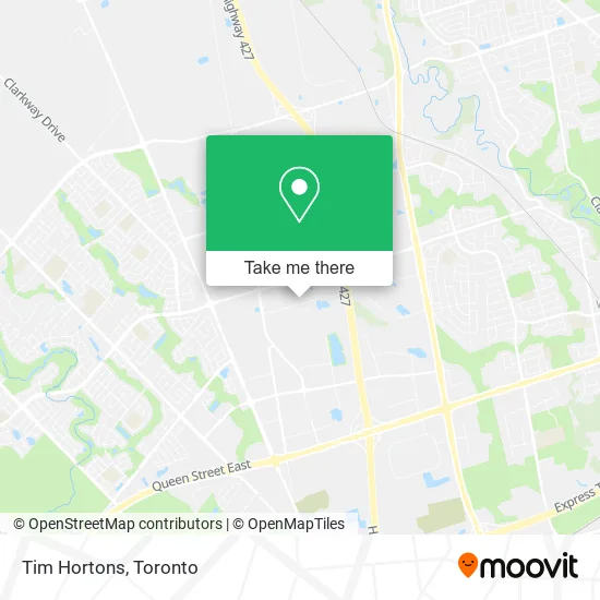 Tim Hortons map