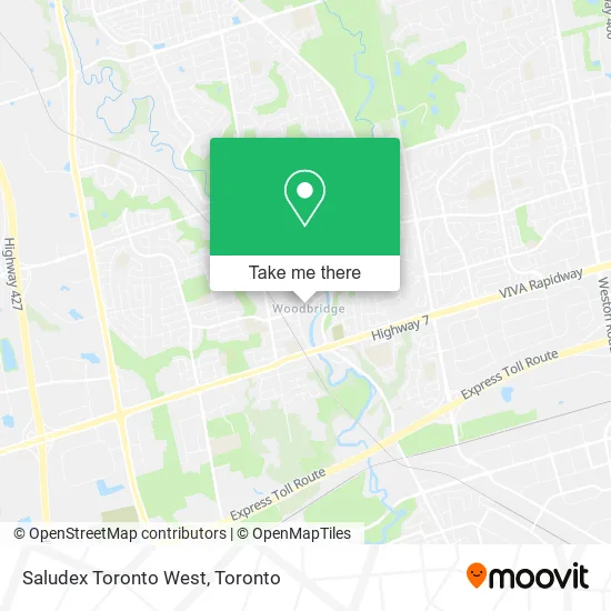 Saludex Toronto West map