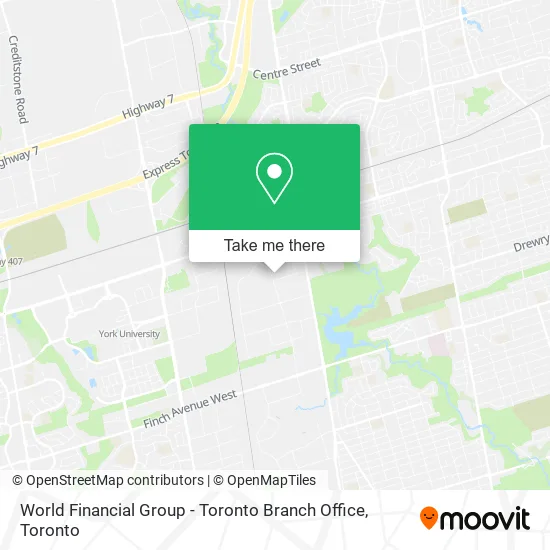 World Financial Group - Toronto Branch Office map