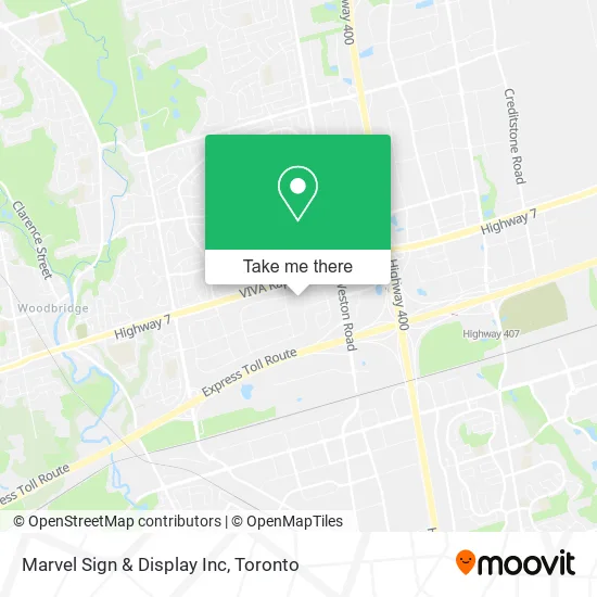 Marvel Sign & Display Inc map