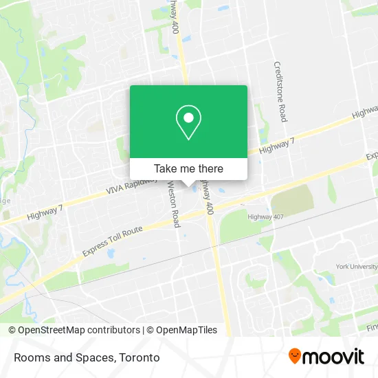 Rooms and Spaces map