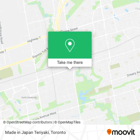 Made in Japan Teriyaki map