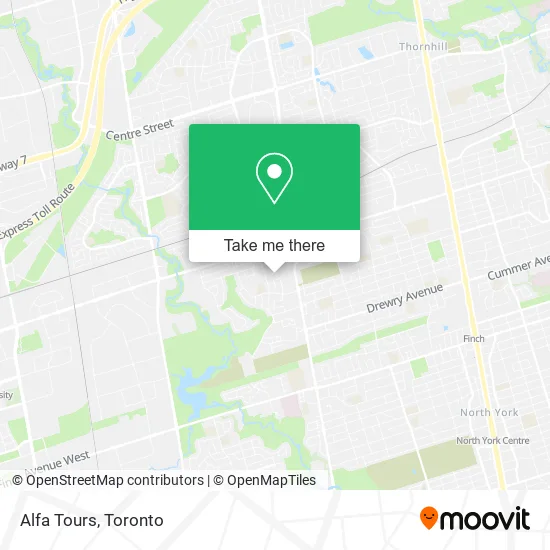 Alfa Tours map