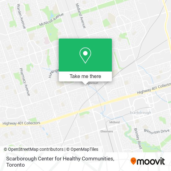 Scarborough Center for Healthy Communities map