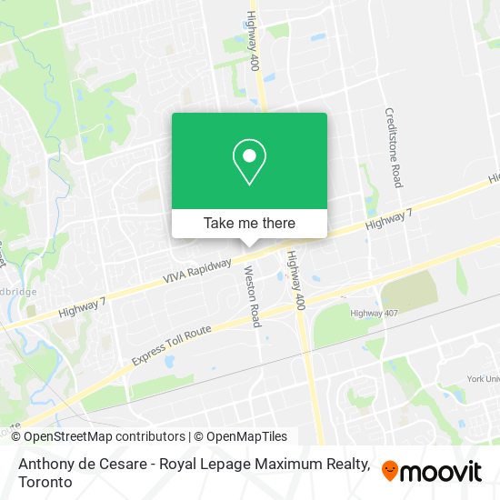 Anthony de Cesare - Royal Lepage Maximum Realty map