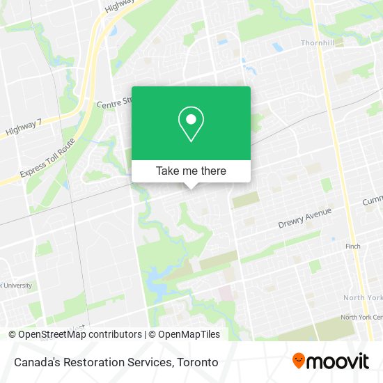 Canada's Restoration Services map