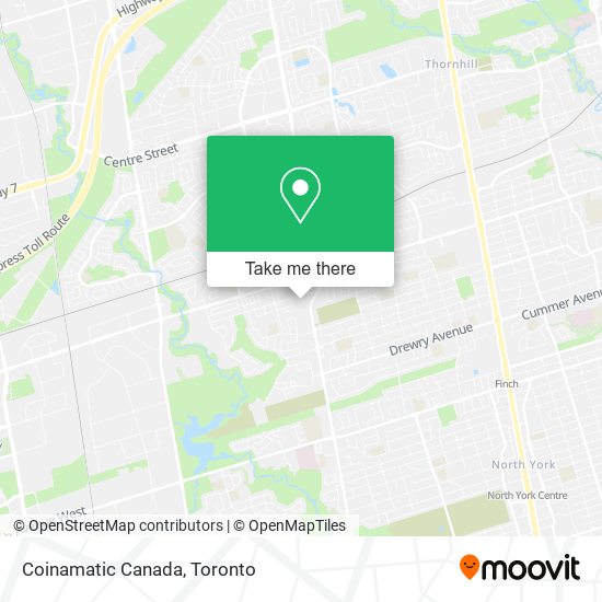 Coinamatic Canada map