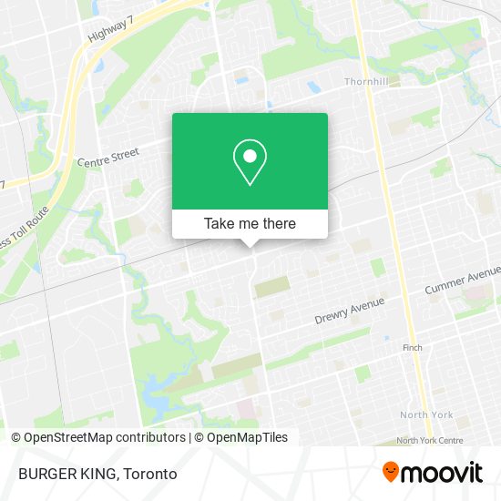 BURGER KING map