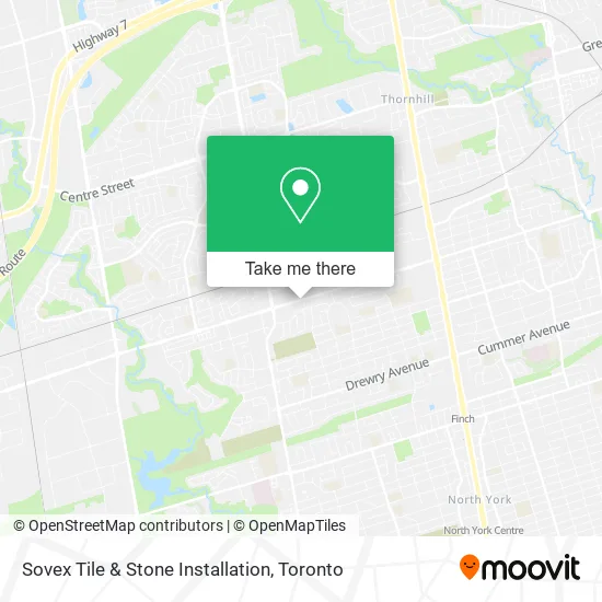 Sovex Tile & Stone Installation map