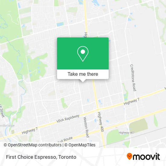 First Choice Espresso map