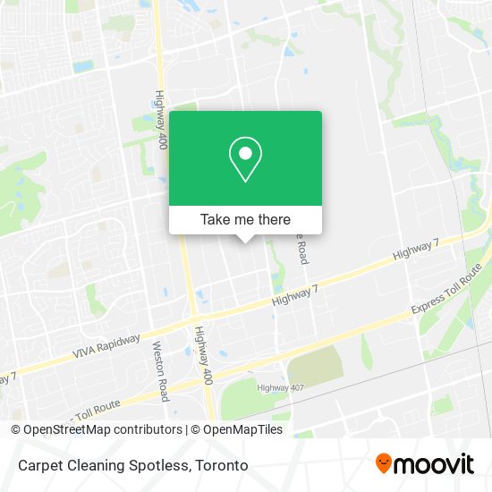 Carpet Cleaning Spotless map