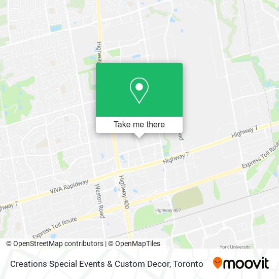 Creations Special Events & Custom Decor map
