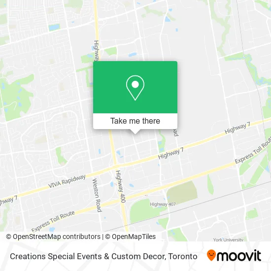Creations Special Events & Custom Decor map