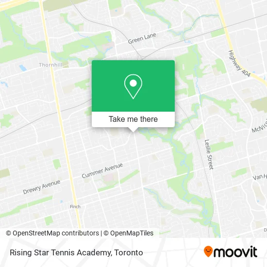 Rising Star Tennis Academy map