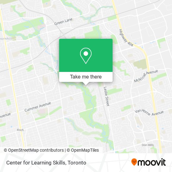 Center for Learning Skills map