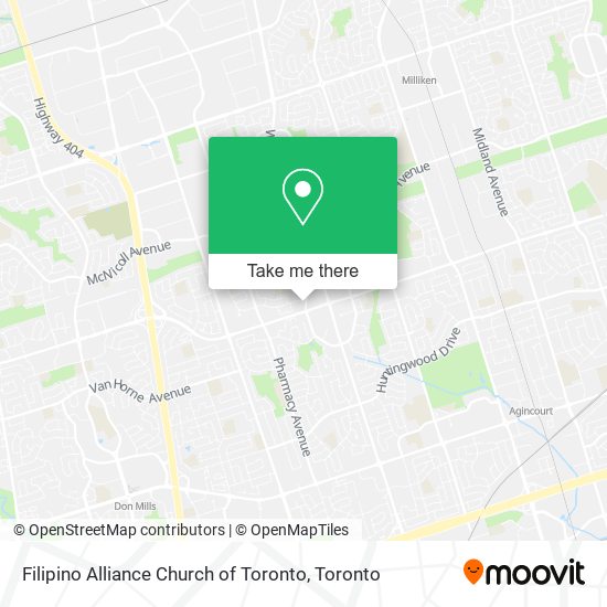 Filipino Alliance Church of Toronto map