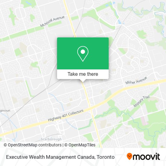 Executive Wealth Management Canada map