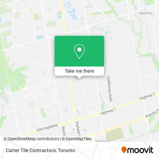 Carter Tile Contractors map