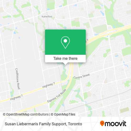 Susan Lieberman's Family Support map