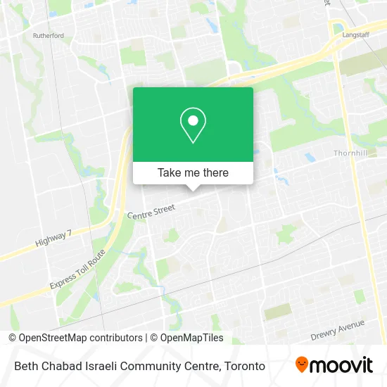 Beth Chabad Israeli Community Centre map