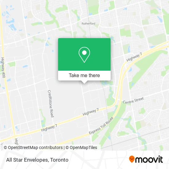 All Star Envelopes map