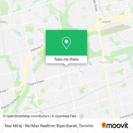 Naz Miraj - Re / Max Realtron Bijan Barati map