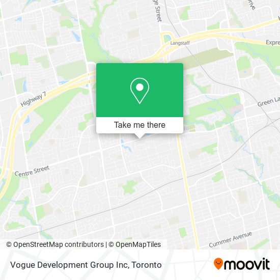 Vogue Development Group Inc map
