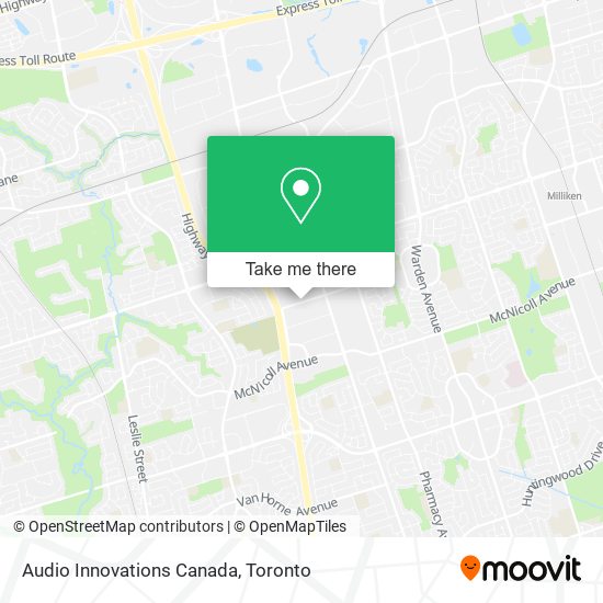 Audio Innovations Canada map