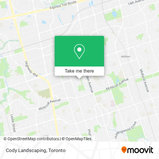 Cody Landscaping map