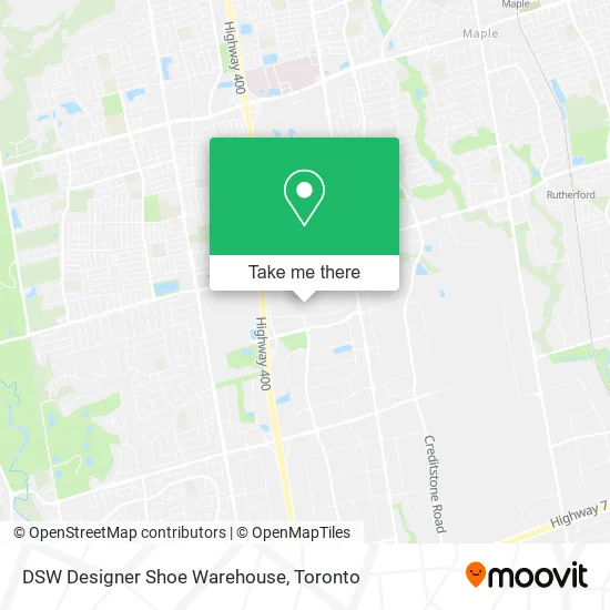 DSW Designer Shoe Warehouse map