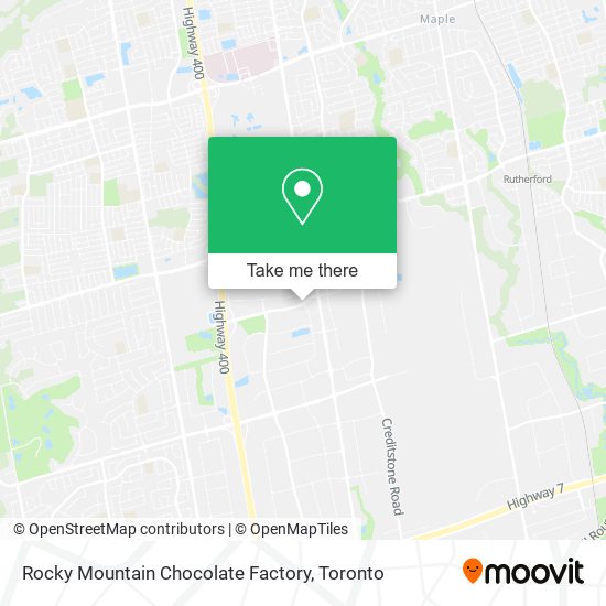 Rocky Mountain Chocolate Factory map