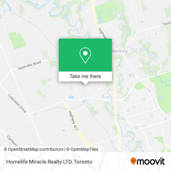 Homelife Miracle Realty LTD map