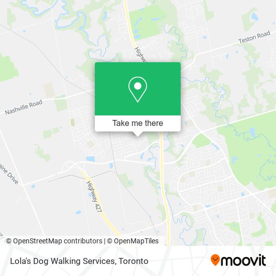 Lola's Dog Walking Services map
