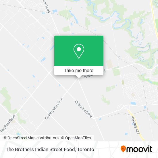 The Brothers Indian Street Food map