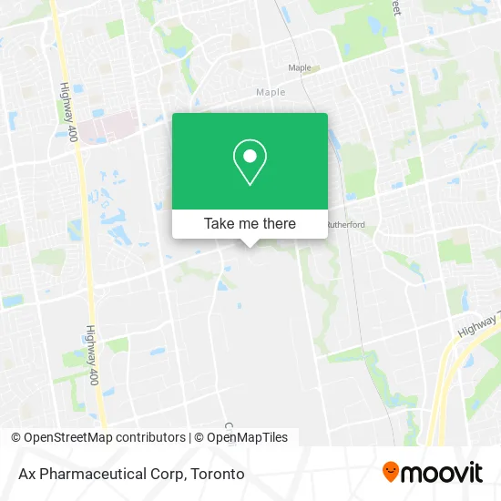 Ax Pharmaceutical Corp map