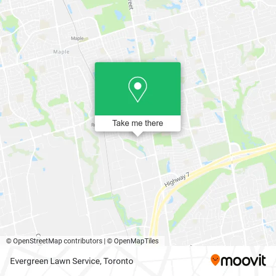 Evergreen Lawn Service map