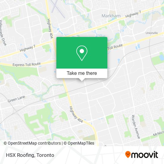 HSX Roofing map
