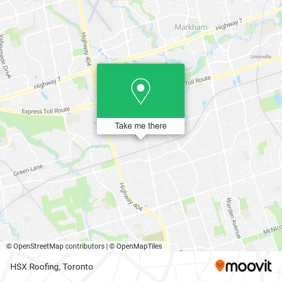 HSX Roofing map