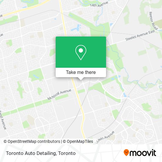 Toronto Auto Detailing map