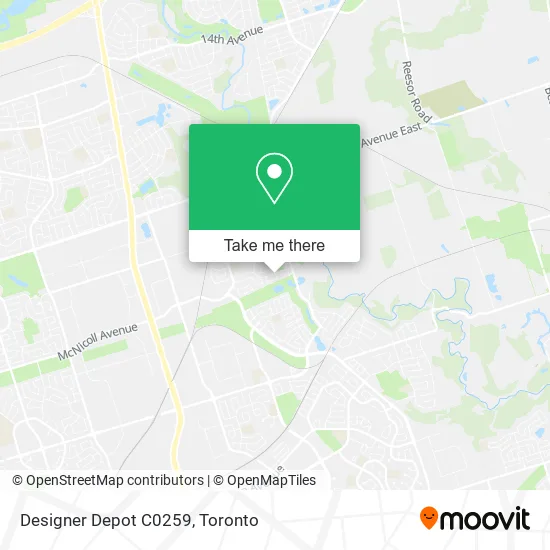 Designer Depot C0259 map