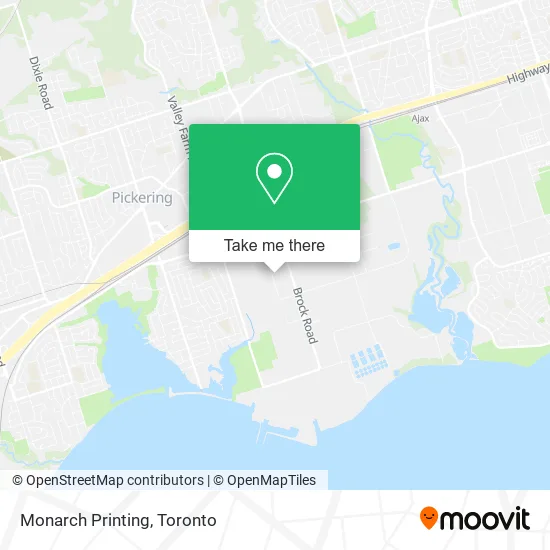 Monarch Printing map
