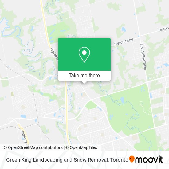 Green King Landscaping and Snow Removal plan