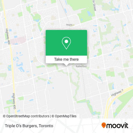 Triple O's Burgers map