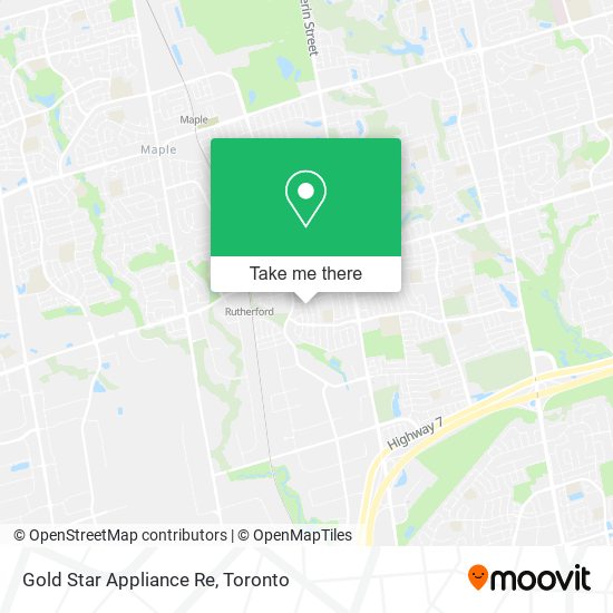 Gold Star Appliance Re map