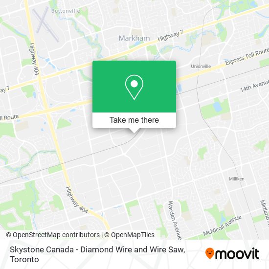 Skystone Canada - Diamond Wire and Wire Saw map