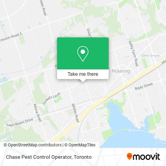 Chase Pest Control Operator map