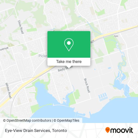 Eye-View Drain Services map