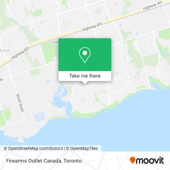 Firearms Outlet Canada map