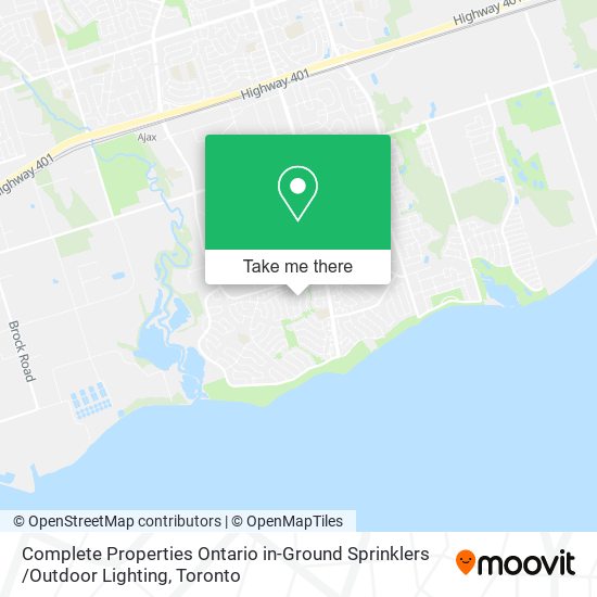 Complete Properties Ontario in-Ground Sprinklers /Outdoor Lighting map